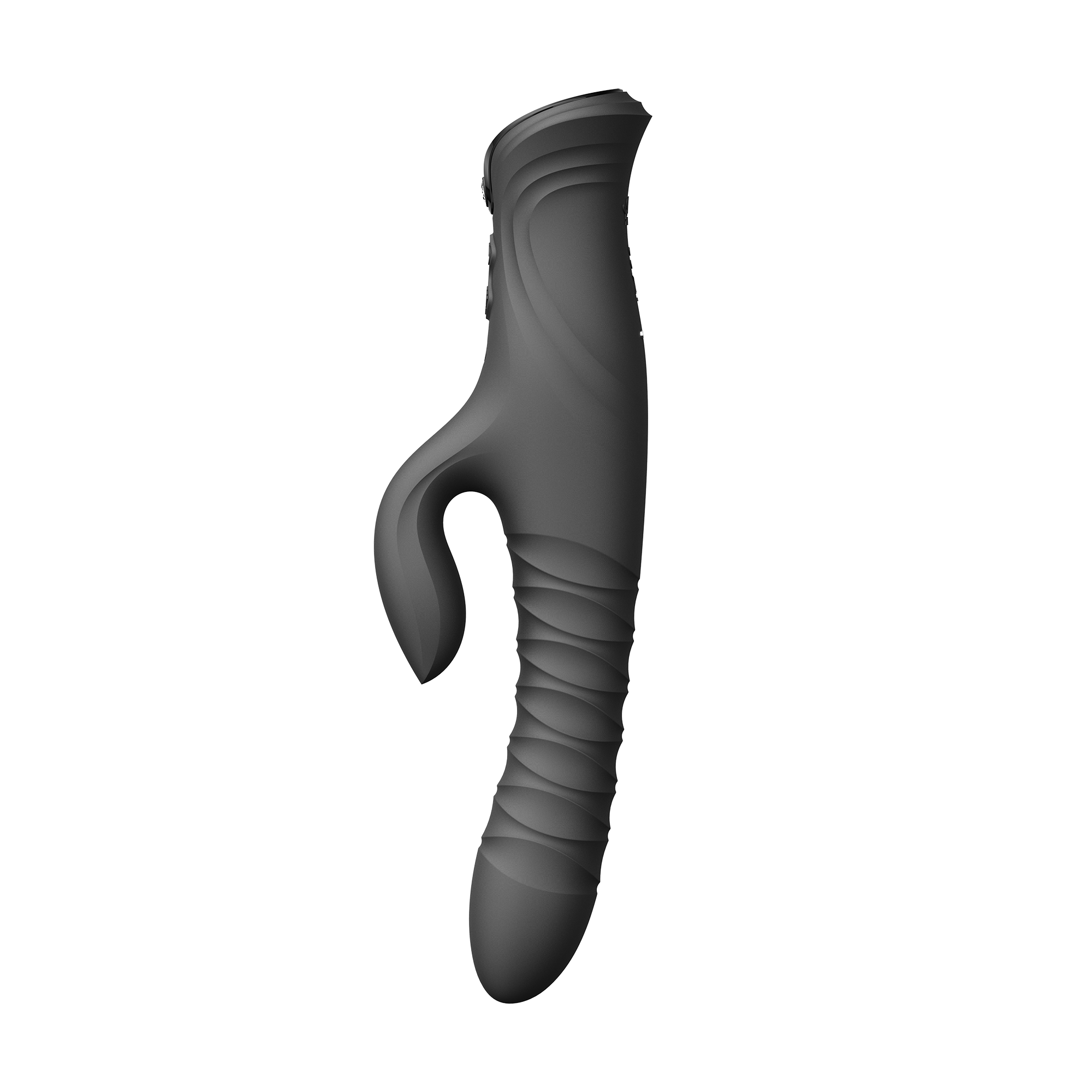 ZALO MOSE 2 – Rabbit-Vibrator mit Stoßfunktion – Schwarz