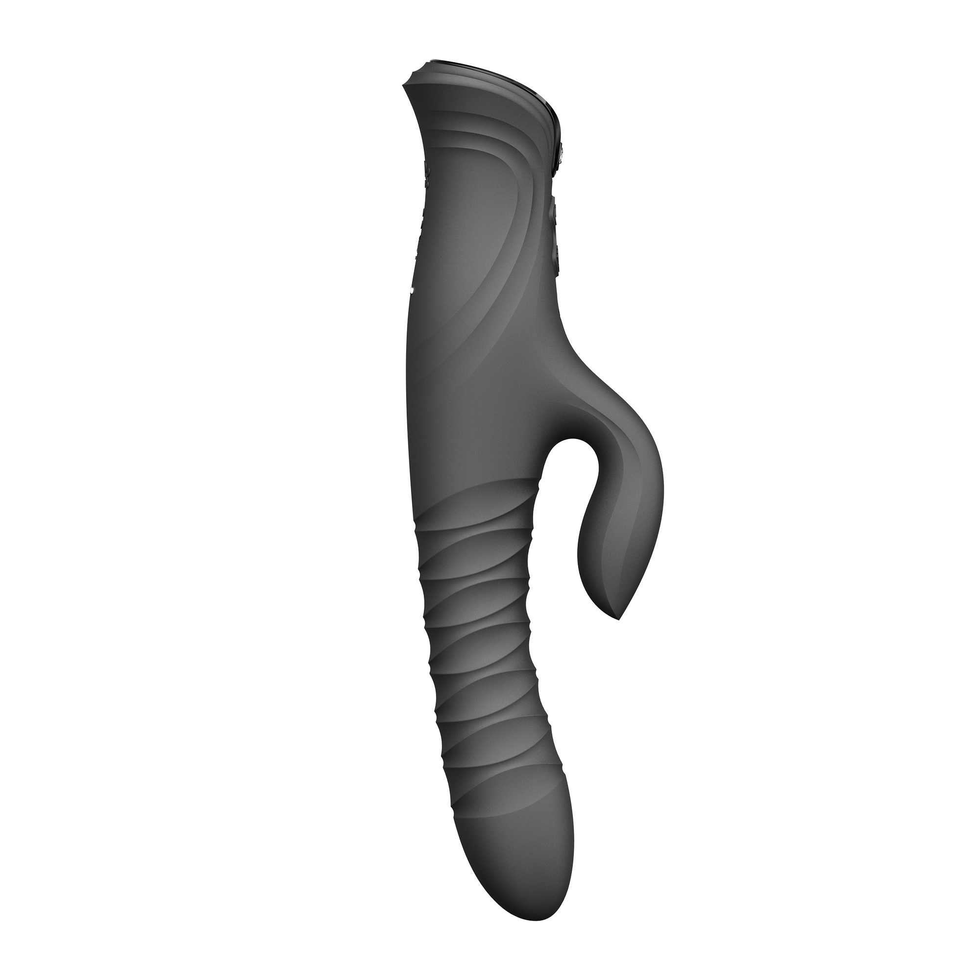 ZALO MOSE 2 – Rabbit-Vibrator mit Stoßfunktion – Schwarz