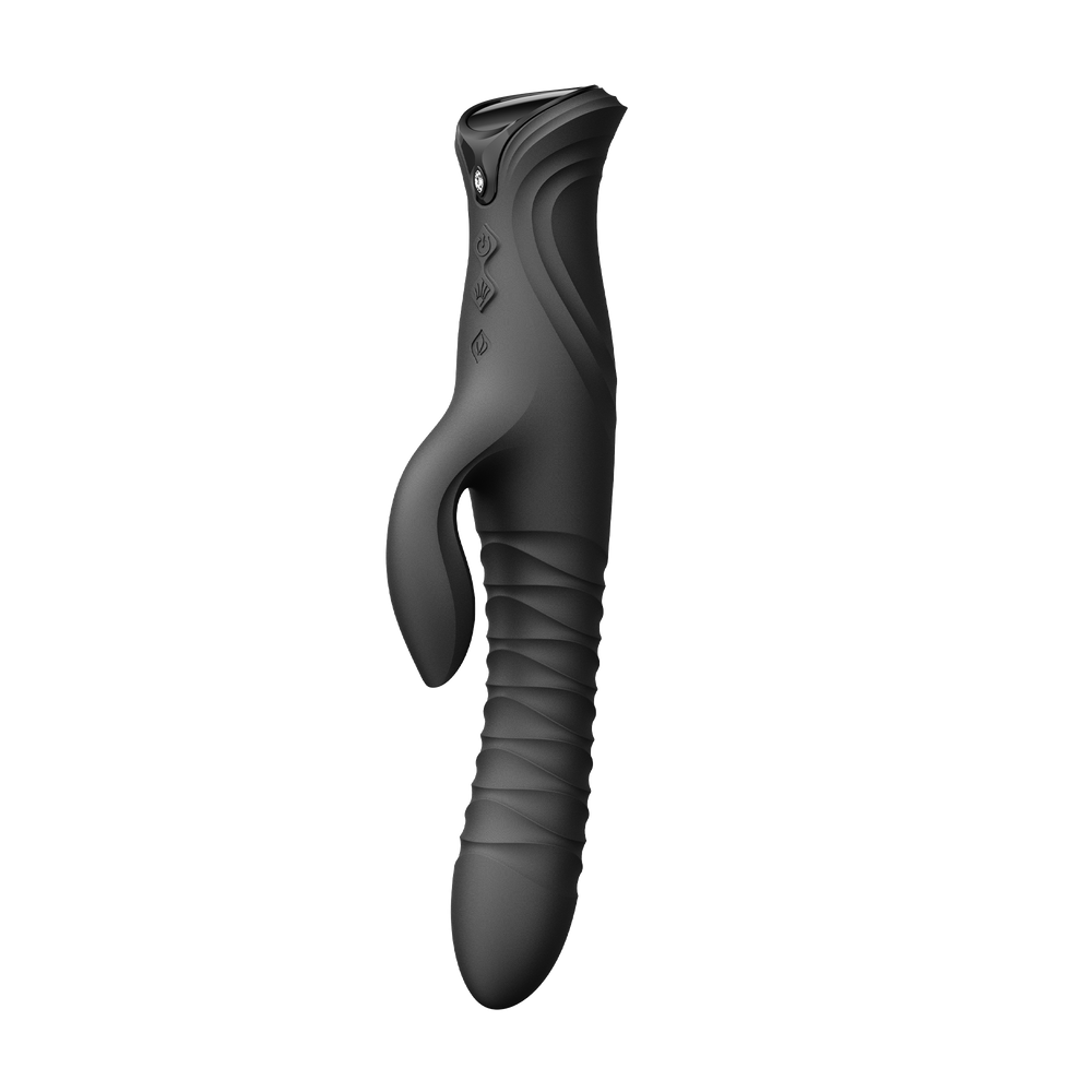 5: ZALO MOSE 2 – Rabbit-Vibrator mit Stoßfunktion – Schwarz