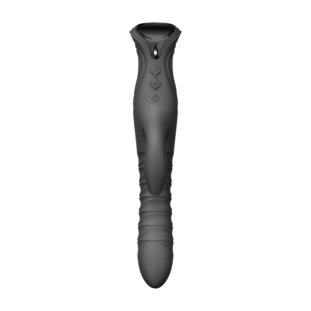 ZALO MOSE 2 – Rabbit-Vibrator mit Stoßfunktion – Schwarz