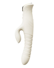 ZALO MOSE 2 – Rabbit-Vibrator mit Stoßfunktion – Elfenbeinweiß