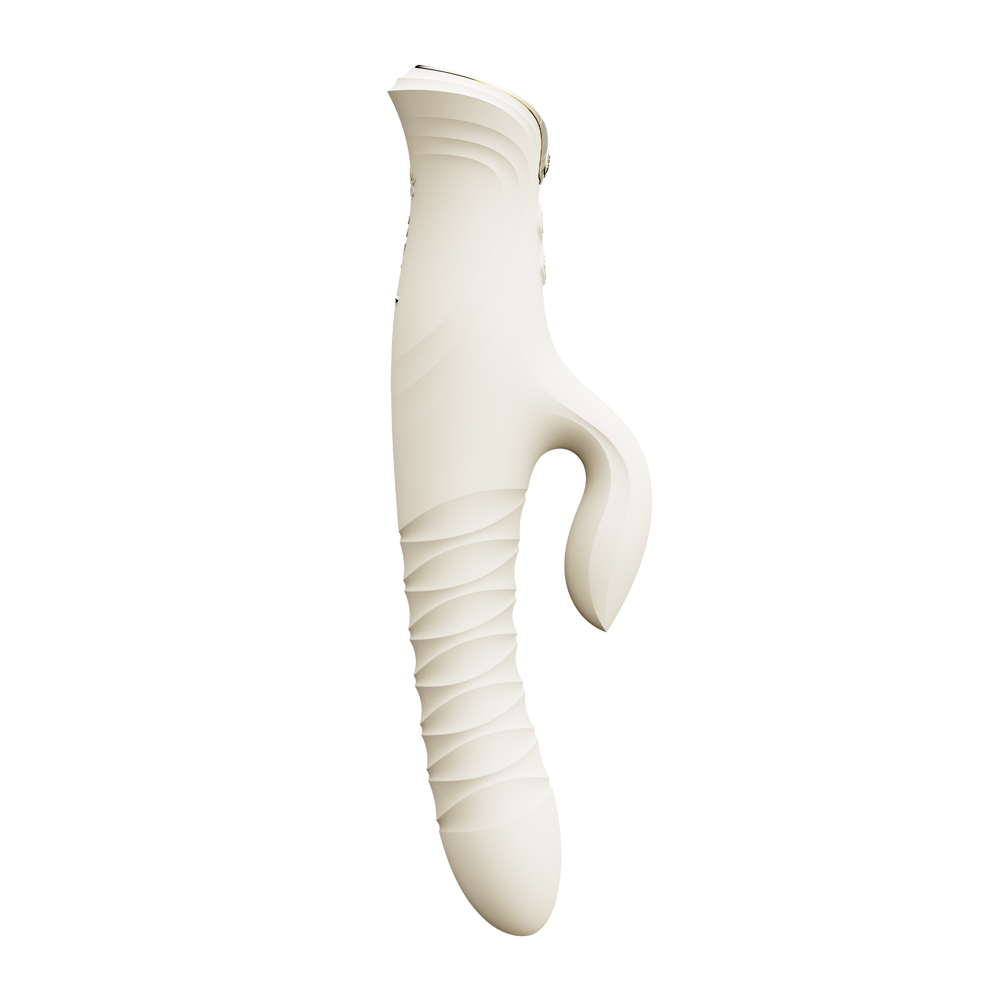 ZALO MOSE 2 – Rabbit-Vibrator mit Stoßfunktion – Elfenbeinweiß