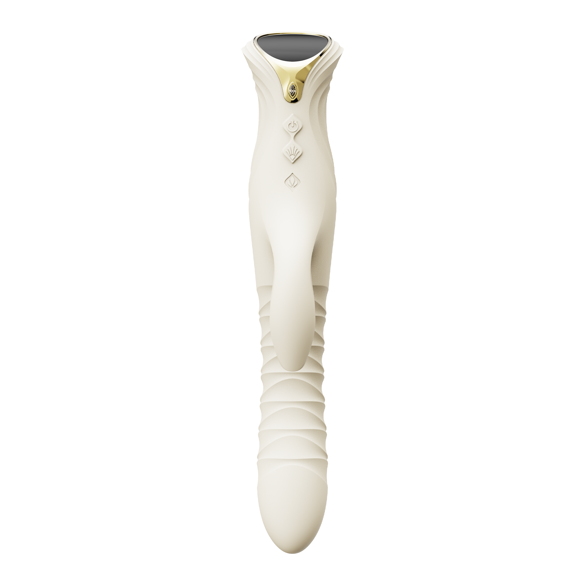 ZALO MOSE 2 – Rabbit-Vibrator mit Stoßfunktion – Elfenbeinweiß