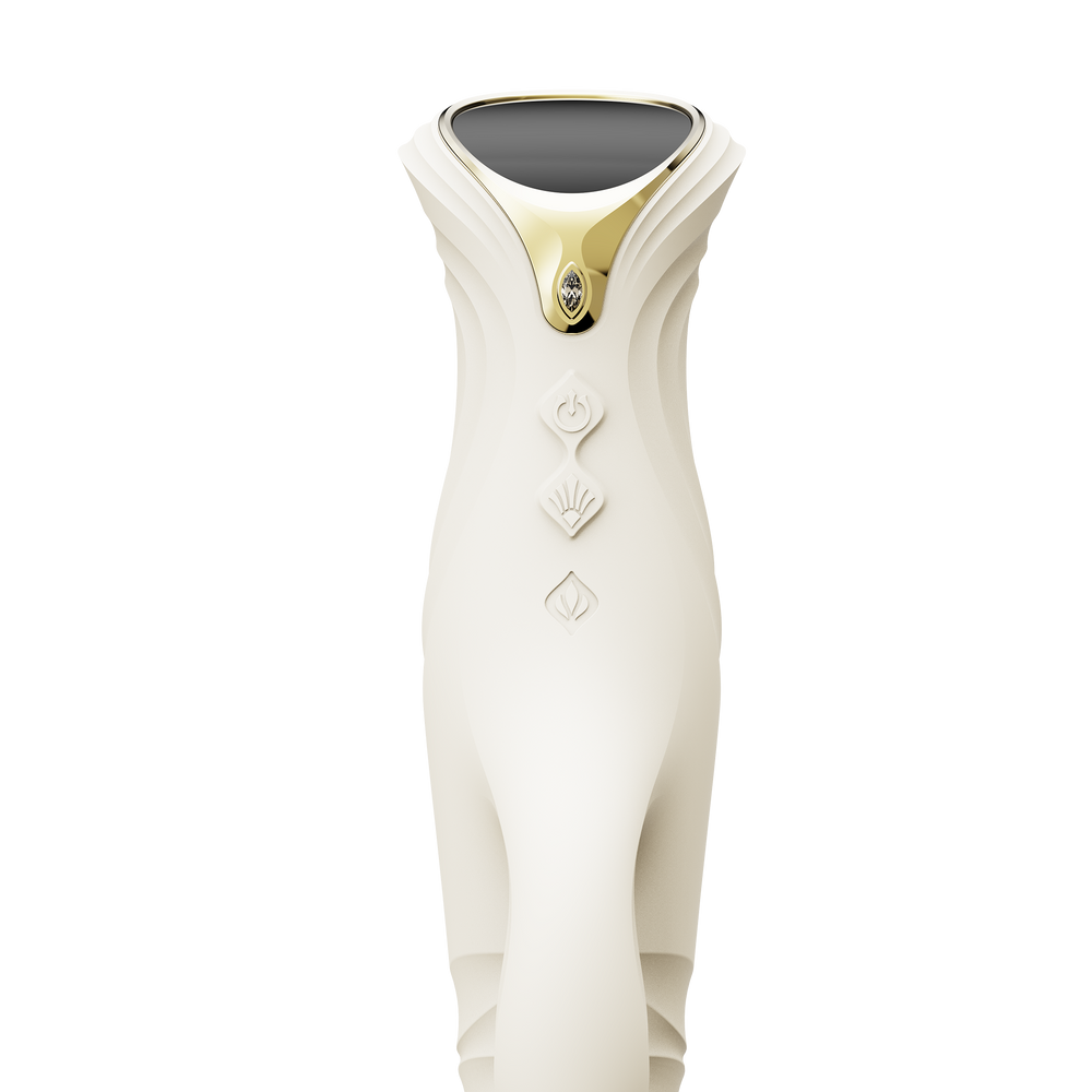 ZALO MOSE 2 – Rabbit-Vibrator mit Stoßfunktion – Elfenbeinweiß