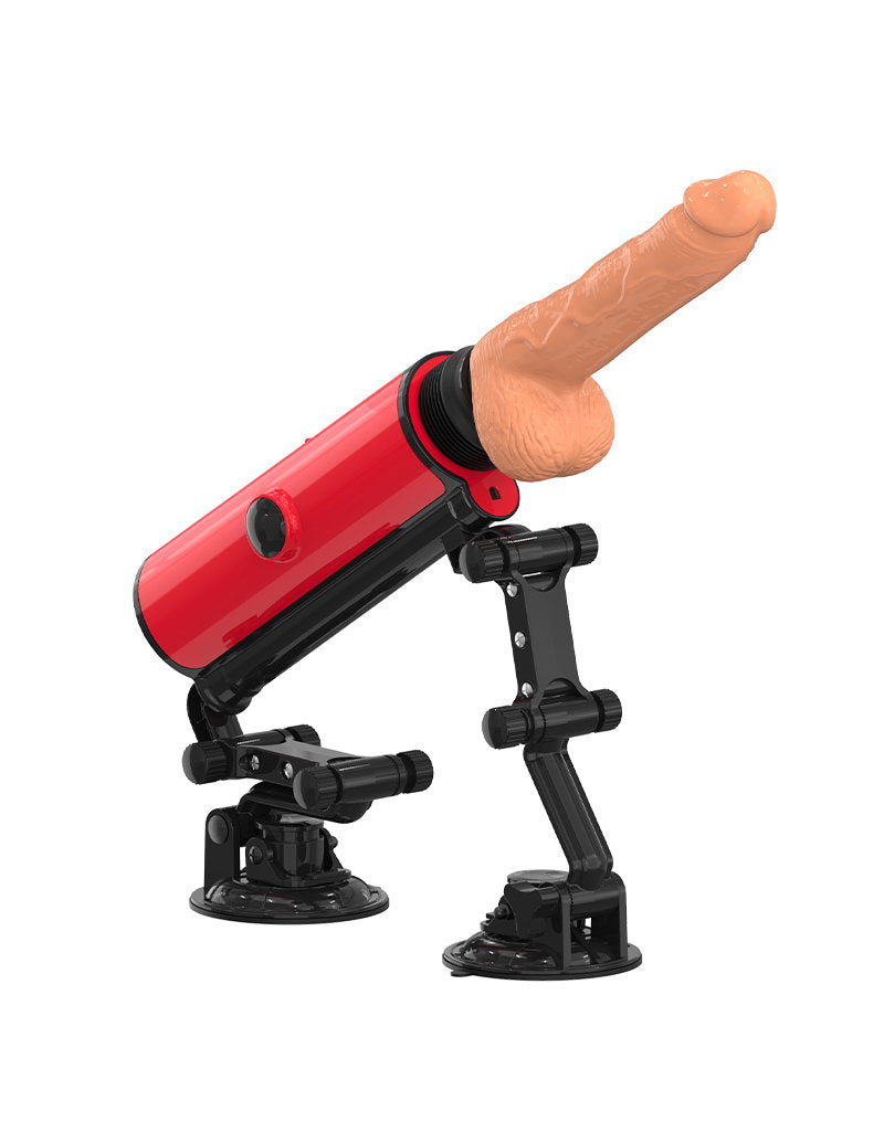 2: ZSEX - Doppelte Saugnapf-Fickmaschine - Rot