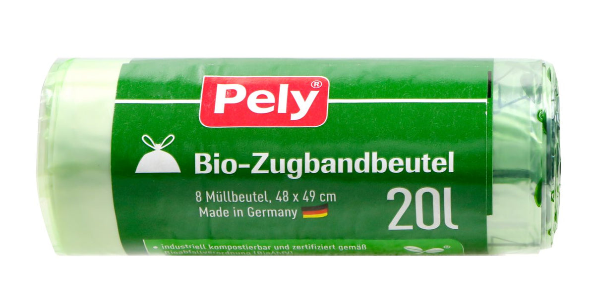 Pely Bio-Zugbandbeutel Rolle 20 l, 8 er