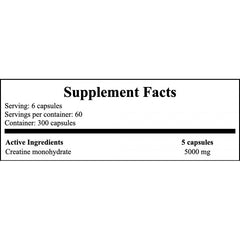 Creatine Capsules - 300caps.