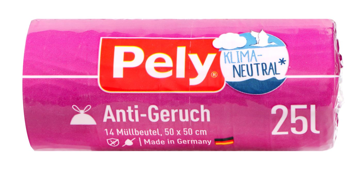 Pely Zugband Beutel Anti-Geruch 25 l, 14 er