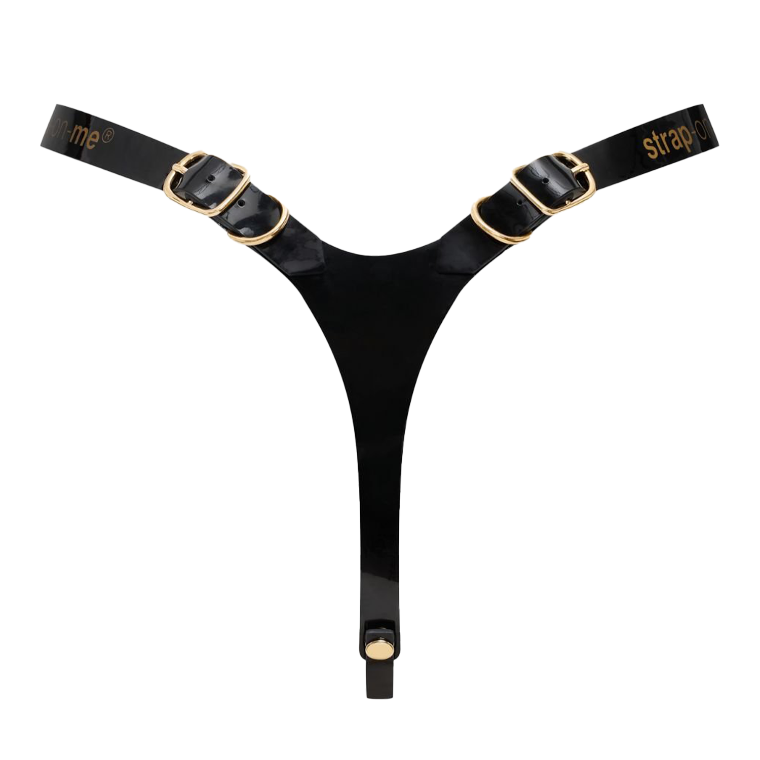 Strap-On-Me - Kunstleder-Harness Fabulous - Einheitsgröße - Schwarz glänzend