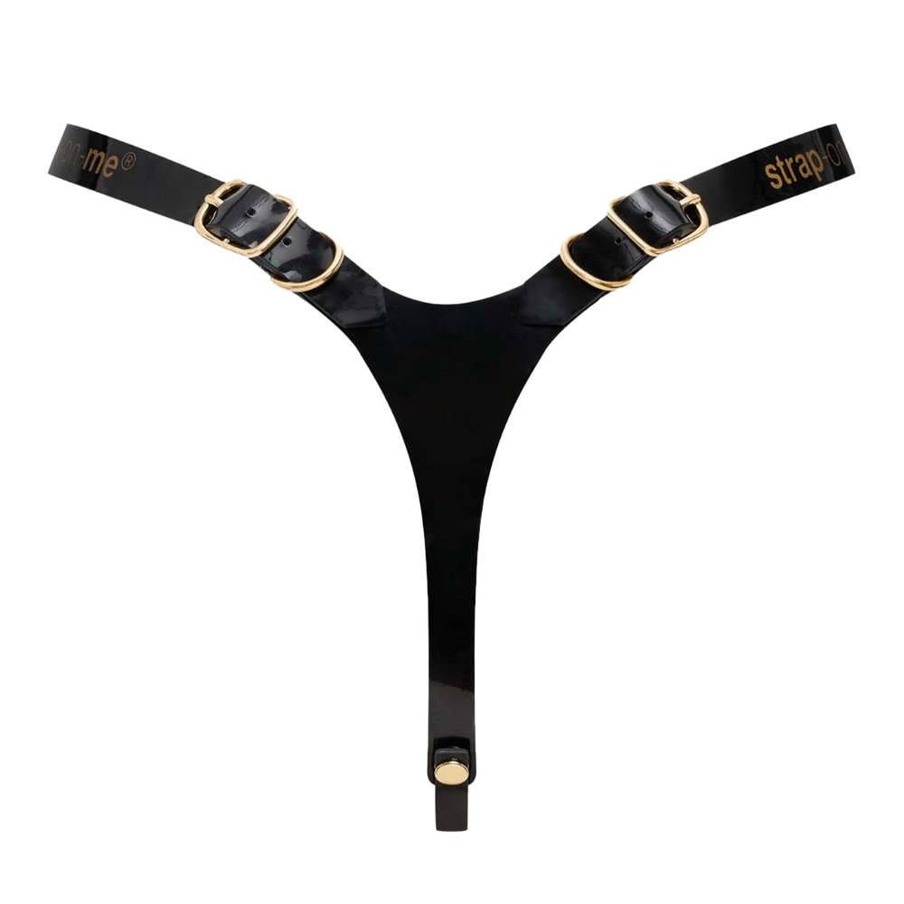 Strap-On-Me - Kunstleder-Harness Fabulous - Einheitsgröße - Schwarz glänzend