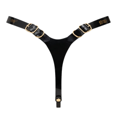 Strap-On-Me - Kunstleder-Harness Fabulous - Einheitsgröße - Schwarz glänzend