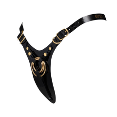 Strap-On-Me - Kunstleder-Harness Fabulous - Einheitsgröße - Schwarz glänzend