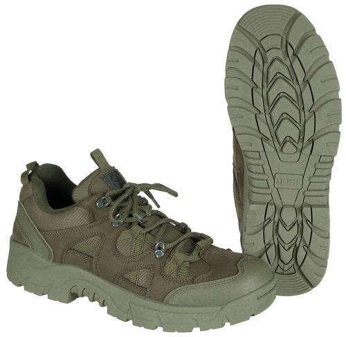 Halbschuhe, "Commando", oliv