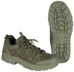 Halbschuhe, "Commando", oliv