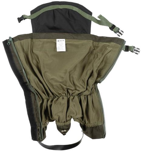 Gamaschen, "Overknee", oliv, mit Reißverschluss