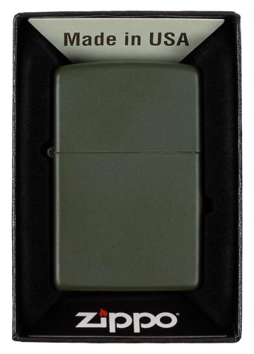 Feuerzeug, Zippo, "Green Matte", unbefüllt