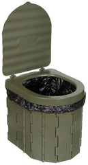 Campingtoilette, faltbar, oliv