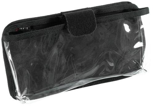 Karten-/Tablet-Tasche, klappbar, schwarz