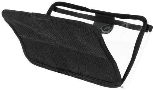 Karten-/Tablet-Tasche, klappbar, schwarz