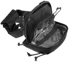 Karten-/Tablet-Tasche, klappbar, schwarz
