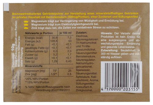 Getränkepulver, "Granatenbrause", 10 g