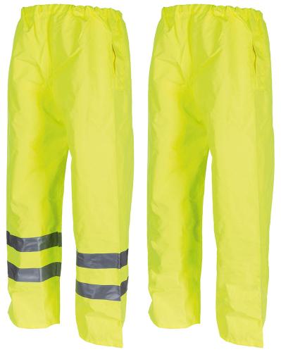 Brit. Signalhose, gelb, Nässeschutz, gebr.