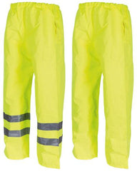 Brit. Signalhose, gelb, Nässeschutz, gebr.