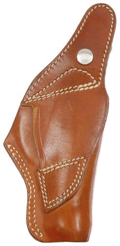 Ital. Pistolenholster, Leder, links, braun, gebr.