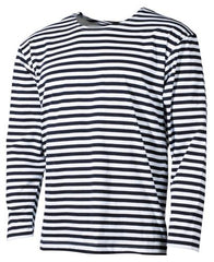 Russ. Marine Shirt, weiß-blau, langarm, Sommer