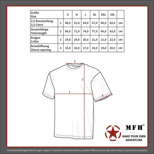 US T-Shirt, "Streetstyle", M 95 CZ tarn, 140-145 g/m²