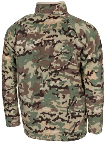Shirt, "Troyer", Microfleece, langarm, op.-camo, 200 g/m²