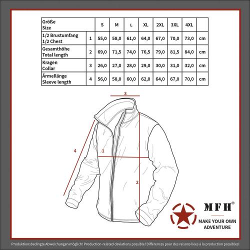 Sweatjacke, "Tactical", schwarz