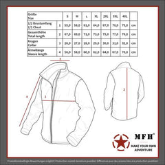 Sweatjacke, "Tactical", M 95 CZ tarn