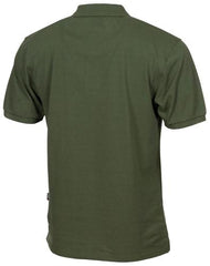 Poloshirt, oliv, mit Knopfleiste