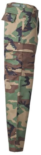 US Kampfhose, BDU, woodland, Knie- und Gesäßverstärkung