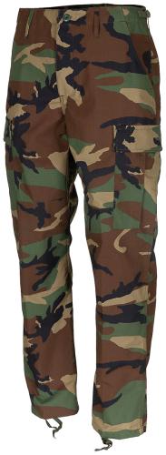 US Kampfhose, BDU, Rip Stop, woodland