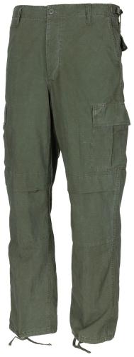 US Kampfhose, BDU, Rip Stop, oliv-stonewashed