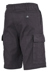 BW Moleskin Bermuda, schwarz- stonewashed