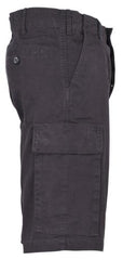 BW Moleskin Bermuda, schwarz- stonewashed