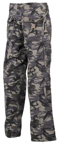 Cargohose, "Defense", combat- camo, PT, vintage trash wash