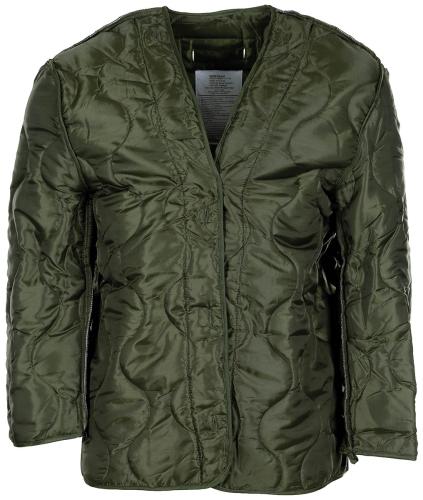 US Feldjacke M65, oliv, m. auskn. Steppfutter
