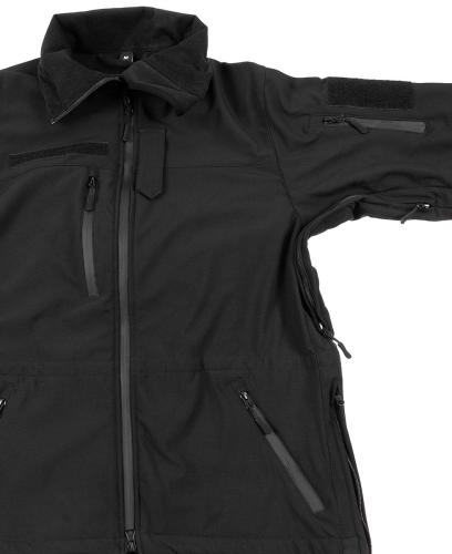 Softshell Jacke, "High Defence", schwarz