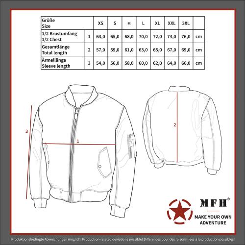 US Pilotenjacke MA1, oliv