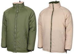 Brit. Thermojacke, wendbar, oliv/khaki, große Größen