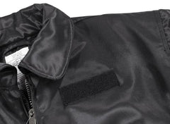 US CWU Pilotenjacke, schwarz, schwere Ausführung