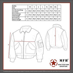 US CWU Pilotenjacke, schwarz