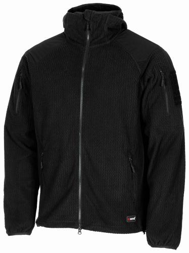 Fleece-Jacke, "ViperGrid", schwarz