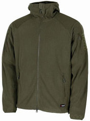 Fleece-Jacke, "ViperGrid", oliv