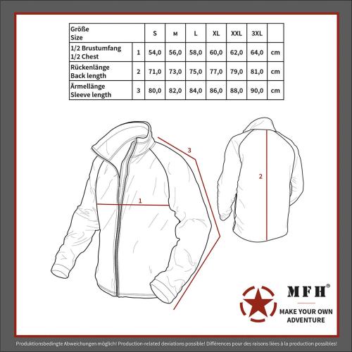Fleece-Jacke, "ViperGrid", schwarz