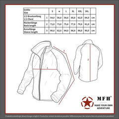 Fleece-Jacke, "ViperGrid", schwarz
